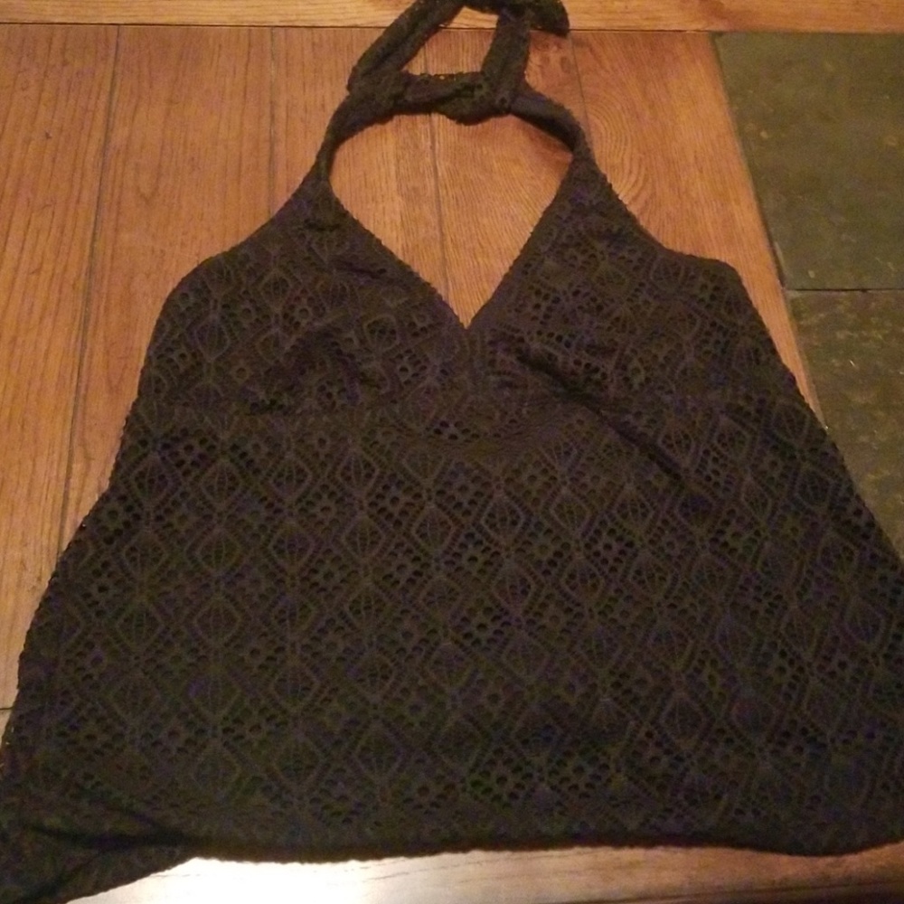 Black swim top